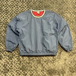 Nike Red and Blue Vintage Pullover